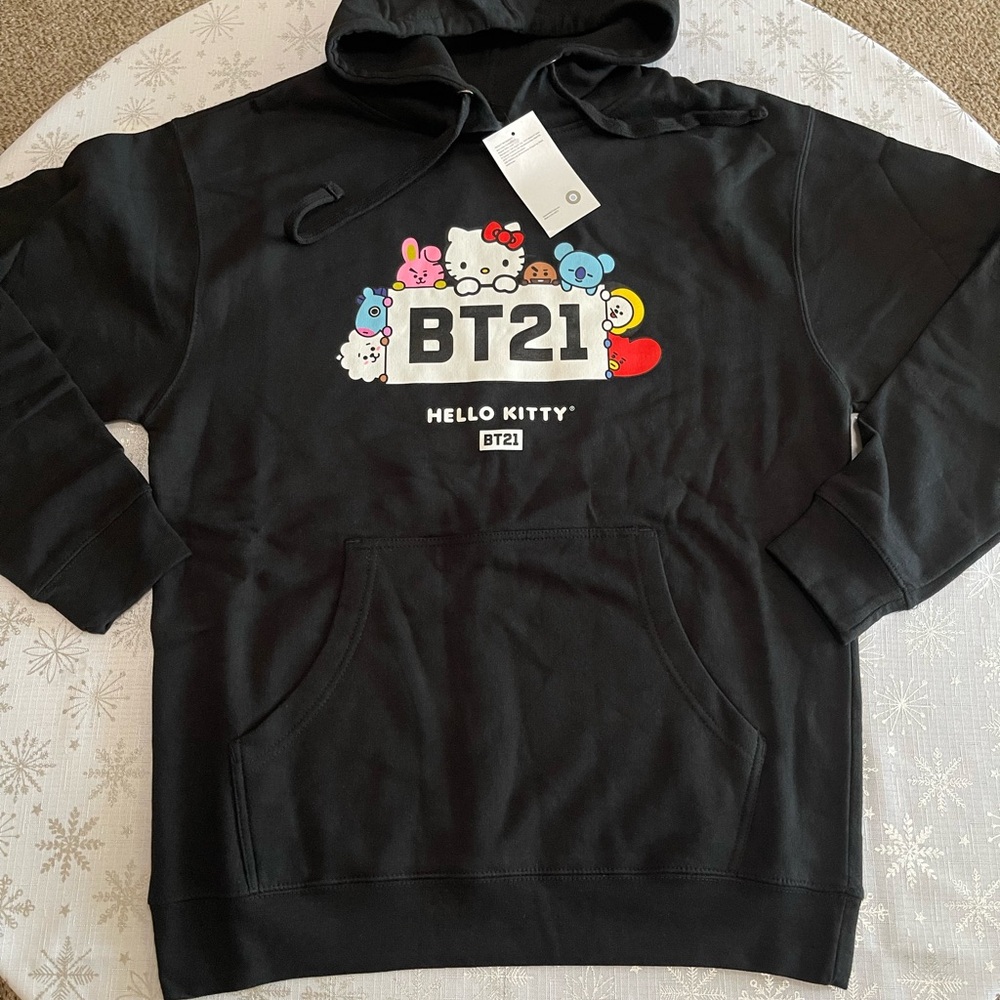 BT21 x Hello Kitty Black Hoodie